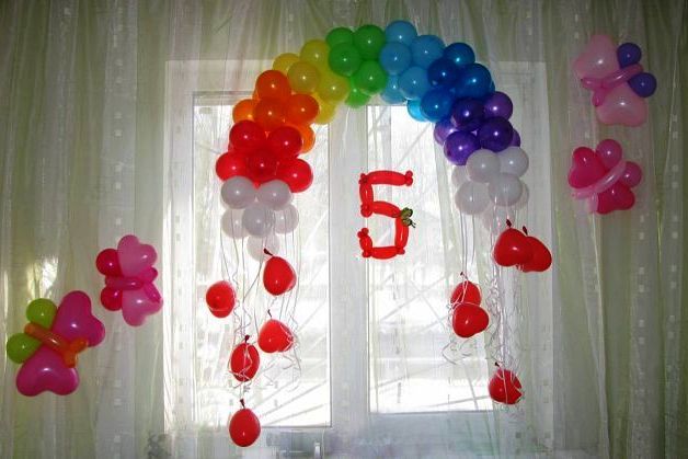 Воздушные шары на выписку из роддома в Ессентуках