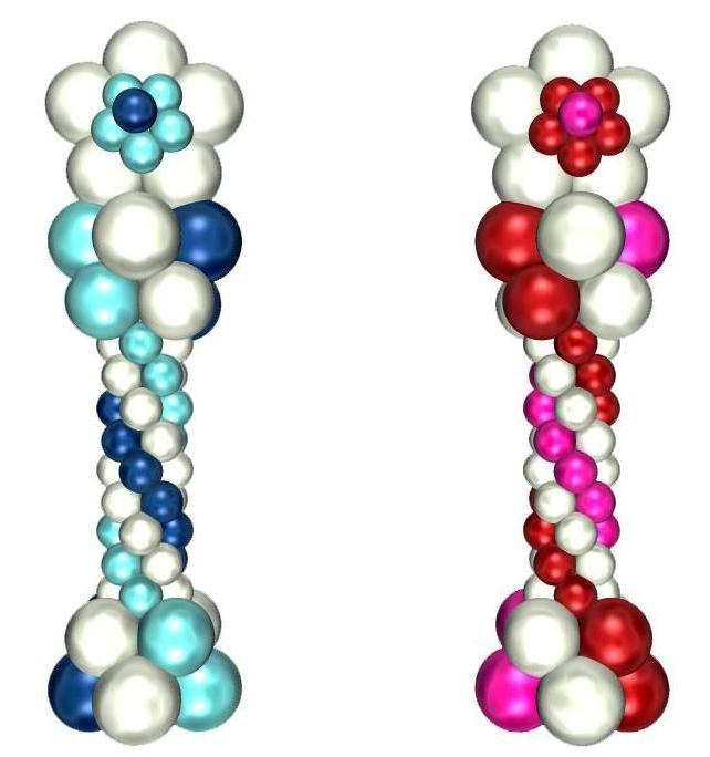 Триколор шары гирлянда схема
