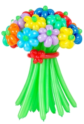 Как сделать цветок из длинного шарика , цветок из шара шдм/beautiful flower from bulb